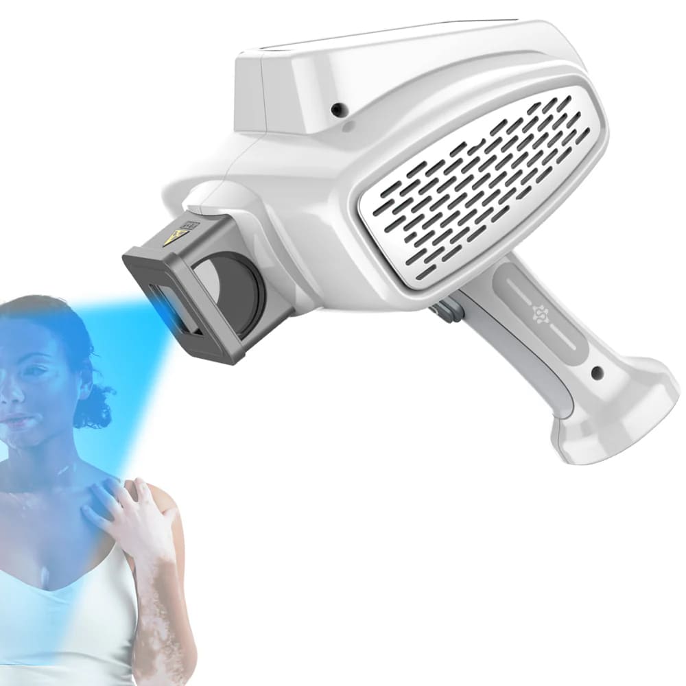 Targeted 308nm Excimer Lamp for Vitiligo & Psoriasis - Focused UVB Phototherapy Device for Home Use